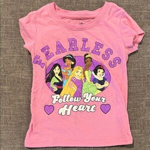Disney Pink Princess 'Fearless Follow Your Heart' Graphic Tee